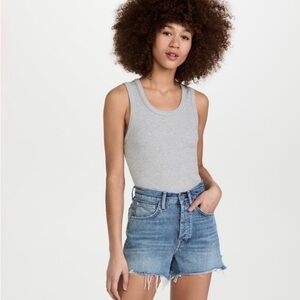 7 For All Mankind Shorts Easy Ruby Cutoff Jean High Rise Button Fly Size 27